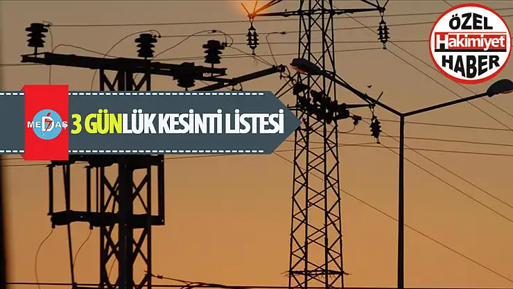 Meram'da Hangi Mahallelerde Kesinti Olacak?