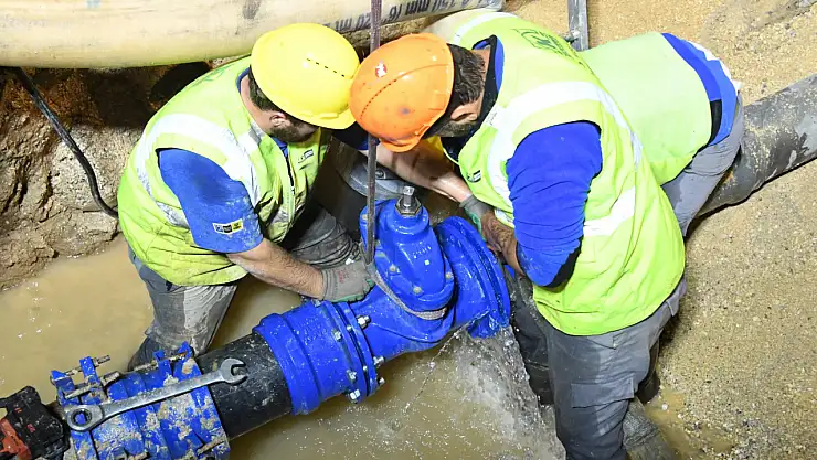 Meram'da İçme Suyu Hattında KOSKİ'den Bakım Çalışması