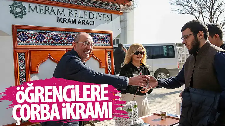 Meram Gençlik Meclisi Üyeleri'nden öğrencilere çorba ikramı