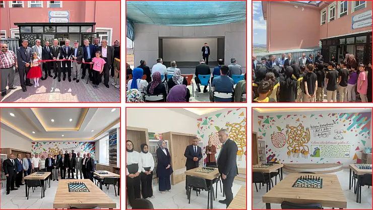 Meram Gökyurt Okulu'nda kütüphane ve akıl oyunları atölyesi açıldı