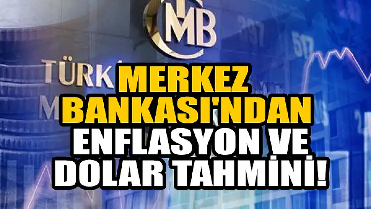 Merkez Bankası'ndan enflasyon ve dolar tahmini!
