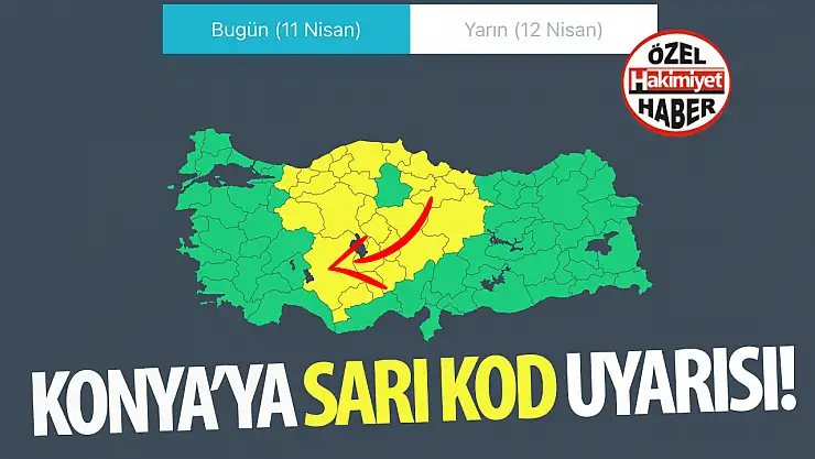 Meteoroloji Genel Müdürlüğü'nden Sarı Kod Uyarısı: Konya Dikkat!
