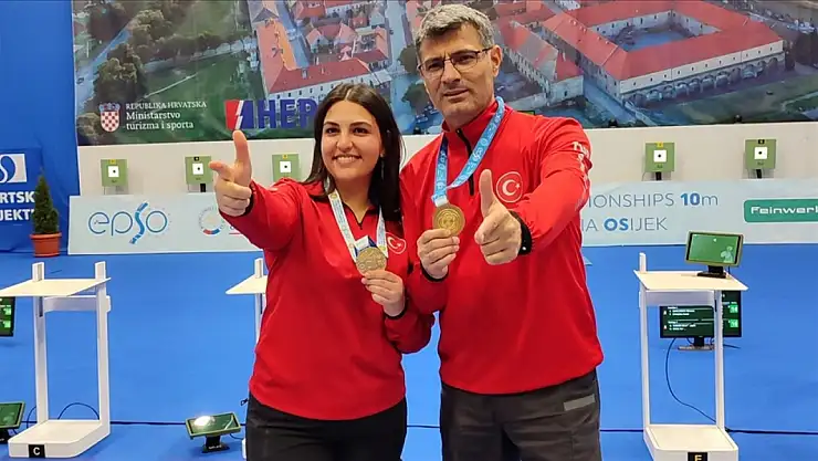 Milli Atıcılar Yusuf Dikeç ve Şevval İlayda Tarhan Avrupa şampiyonu oldu