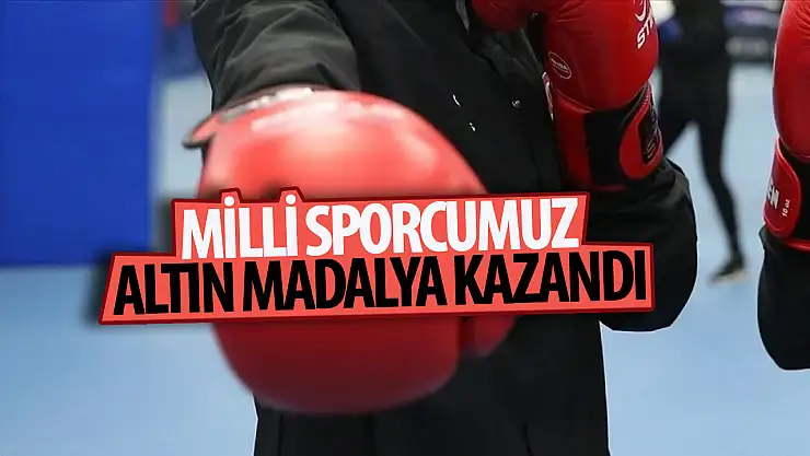 Milli sporcu Havvanur Kethüda, altın madalya kazandı
