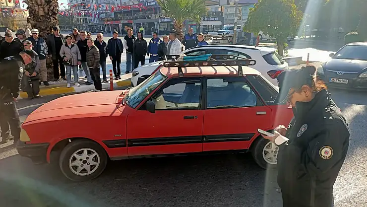 Motosiklete çarptı, korkudan hastanelik oldu