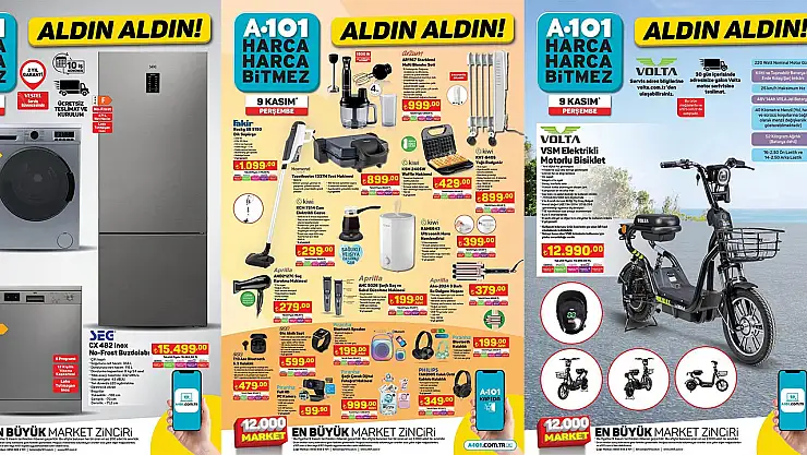 Mutfak ürünlerinde dev indirim! A101 9-17 Kasım aktüel ürün kataloğunu yayınladı