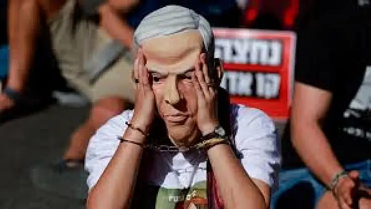 Netanyahu'nun tutuklanması için gösteri düzenlendi