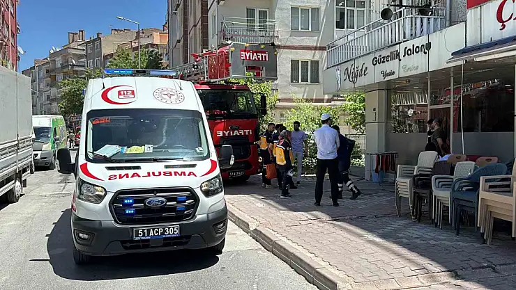 Niğde'de bir evde yangın çıktı