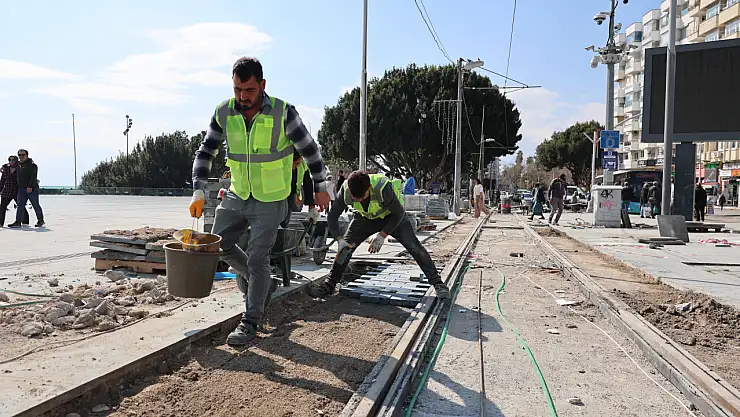 Nostalji tramvay hattı çalışmaları devam ediyor