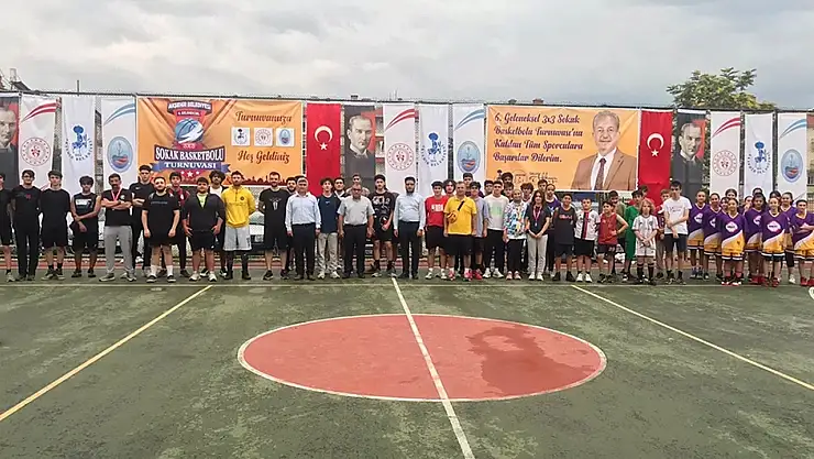 O ilçede sokak basketbolu heyecanı başladı