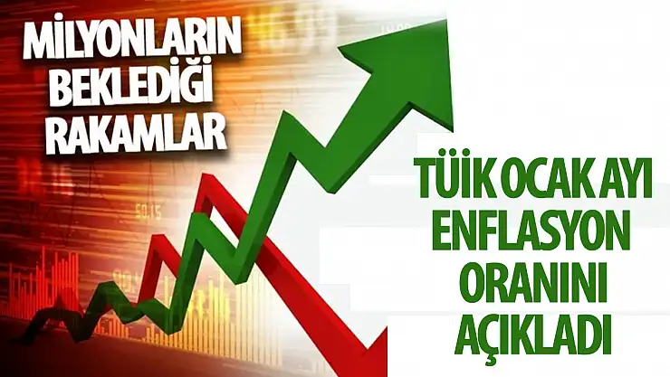 Ocak Ayı Enflasyon Rakamları Açıklandı: Yıllık TÜFE Yüzde 64,86 Arttı