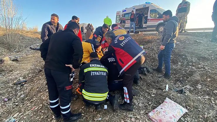 Otomobil şarampole devrildi: 4 yaralı