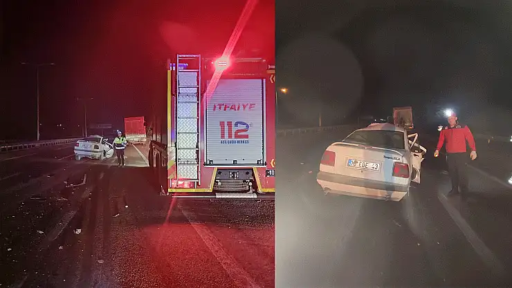 Otomobil TIR'a arkadan çarptı: 1 ölü