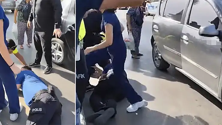 Otomobilin çarptığı polis memuru Tayfun Kılınç yaralandı