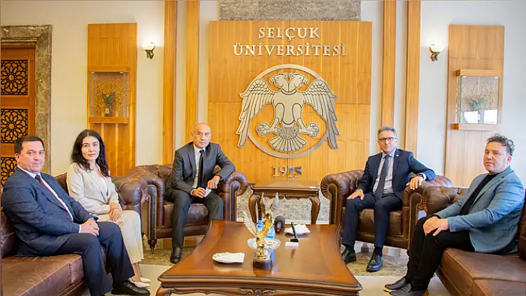 Özbek Rektör Sirojiddinov'dan Rektör Aksoy'a ziyaret