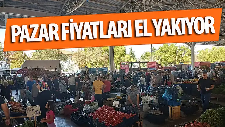 Pazar alev alev…  İnsanlar burnundan soluyor