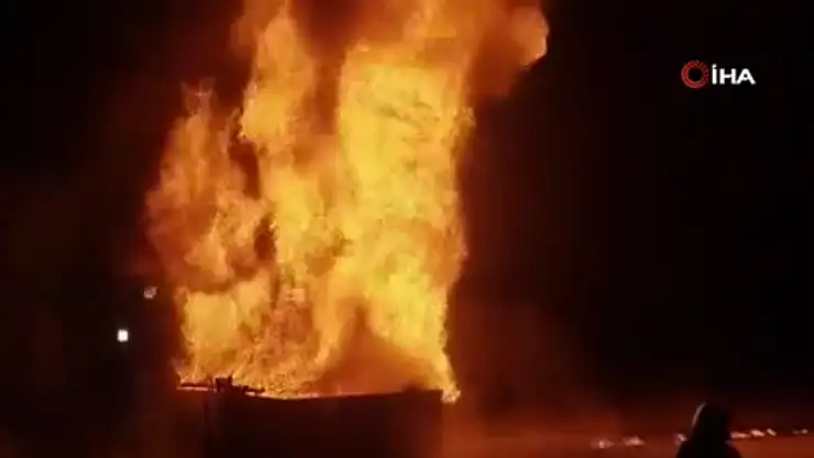 Petrol kuyusunda korkutan yangın: 8 yaralı