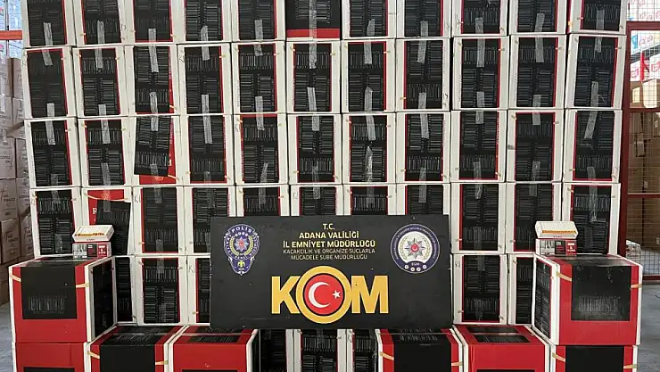 Piyasa değeri 12 milyon TL kaçak makaron ele geçirildi