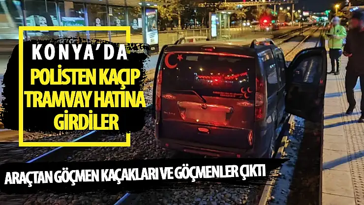 Polisten kaçan araçtan düzensiz göçmenler çıktı