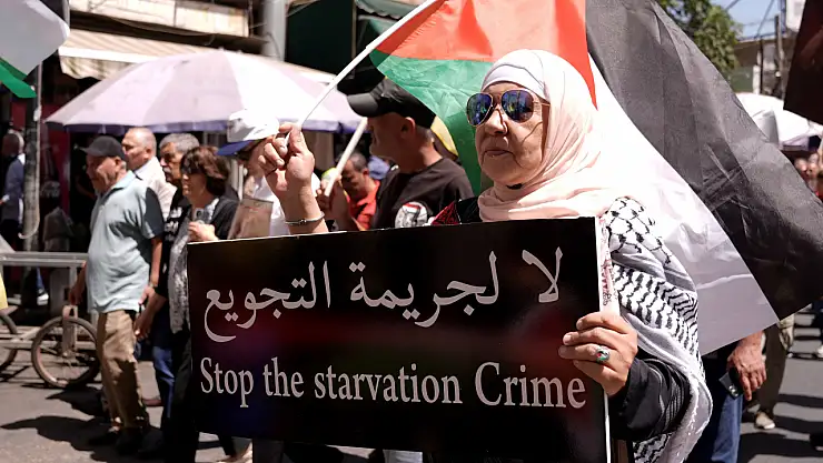 Ramallah'ta İsrail hapishanelerindeki Filistinlilere destek gösterisi düzenlendi