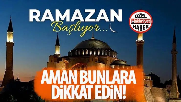 Ramazan Ayında Sağlıklı Oruç İçin Uzmanlardan Öneriler