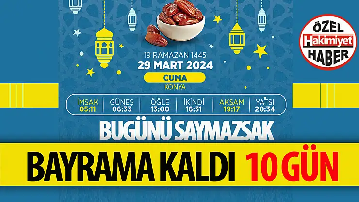 Ramazan Bayramı'na Geri Sayım Başladı: 10 Gün Kaldı