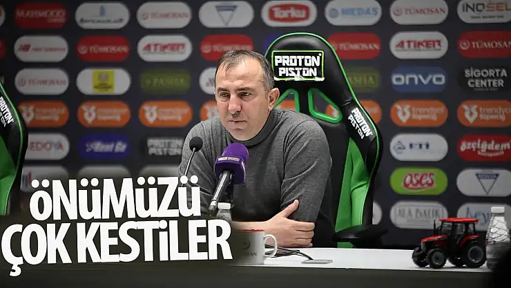 Recep Uçar: 'Önümüzü çok kestiler!'