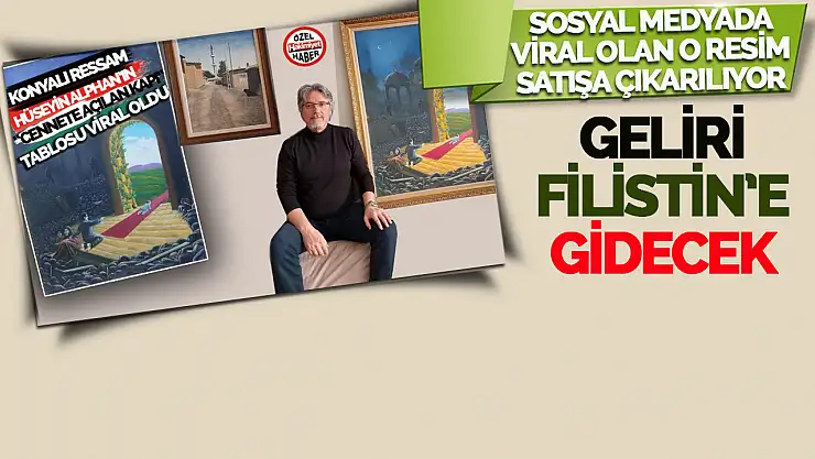 Ressam Alphan'ın Tablosu Filistin İçin Satışa Çıktı