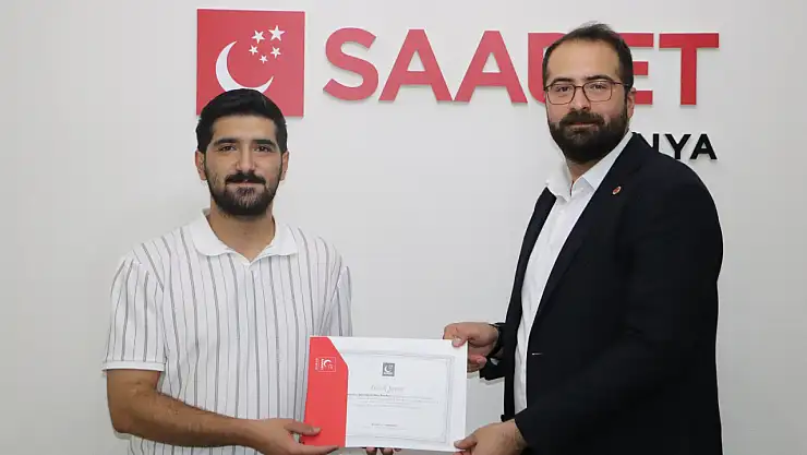 Saadet Partisi Selçuklu İlçe Gençlik Kolları Başkanlığı'nda görev değişimi