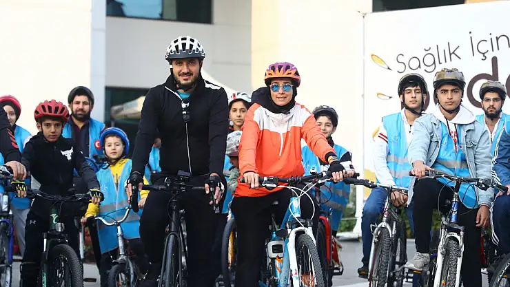 Sağlık için pedal çevirdiler!