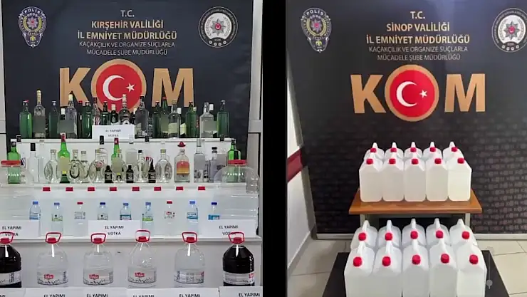 Sahte alkol üreticilerine 'Çengel 14' ve 'Çengel 15' operasyonu