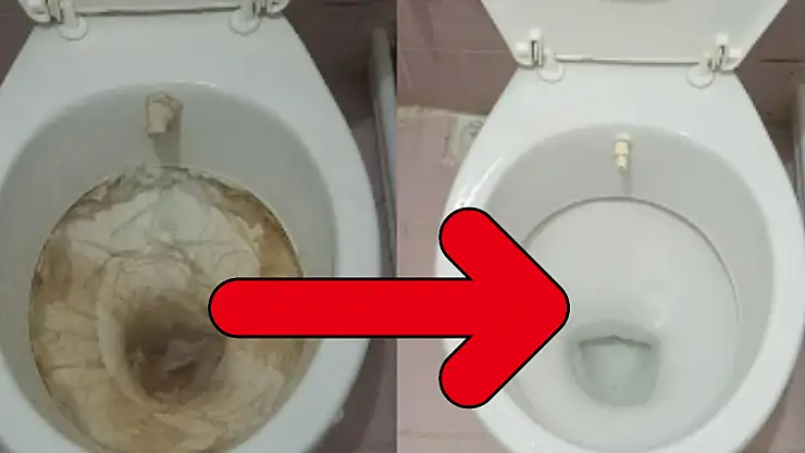 Sararmış klozetlere kesin çözüm. Bu yöntemi çok az kişi bilir. Tortu ve kireç akıp gidiyor…