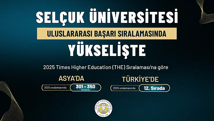 Selçuk Üniversitesi Dünya listesinde