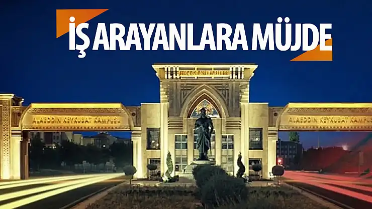Selçuk Üniversitesi personel alacak: İşte başvuru şartları!