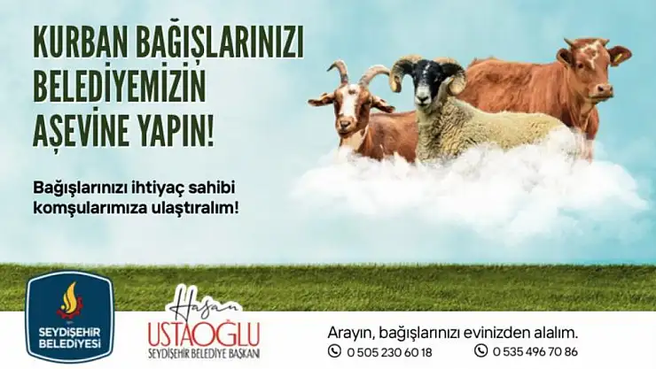 Seydişehir Belediyesi Aşevi'nden Kurban Hisse Bağışı Çağrısı