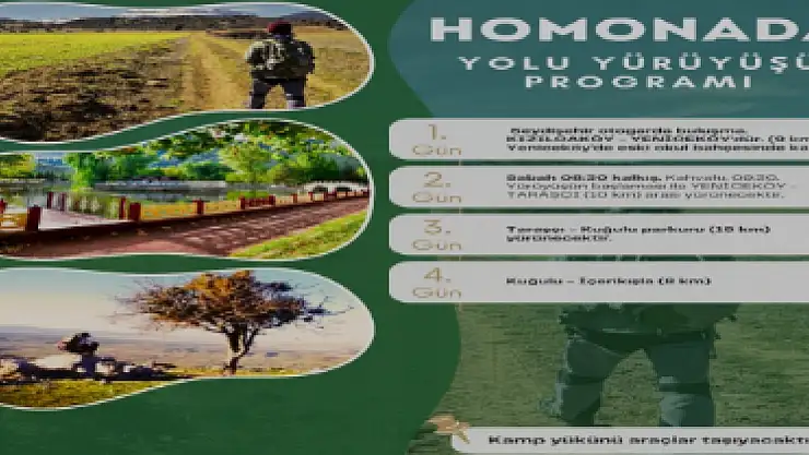 Seydişehir'de Homonada yolu trekking etkinliği