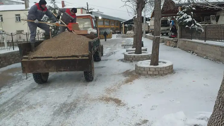 Seydişehir'de tuzlama ve solüsyon çalışmaları