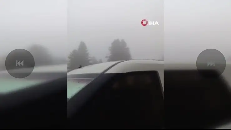 Soğuk hava kar yağışına dönüştü!