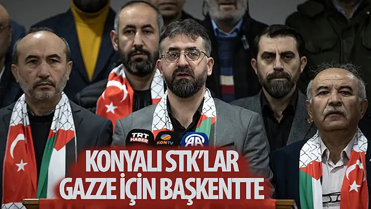 STK'lar, başkentte Gazze için toplandı!