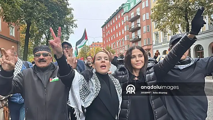 Stockholm'de İsrail protestosu: 'Batı Şeria ilhakına hayır!'