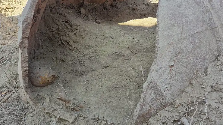 Su borusu çalışmasında şoke eden keşif! Küplerden insan kemikleri çıktı