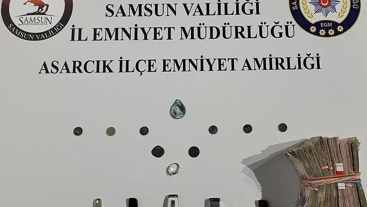 Şüpheli şahsın üzerinden tarih çıktı