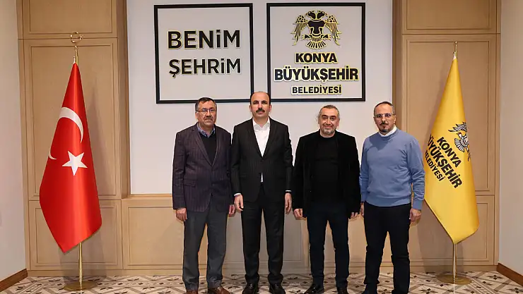 Tahir Azman ve ekibi Başkan Altay'ı ziyaret etti