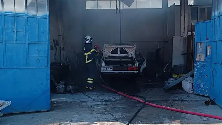 Tamire getirilmişti, yangın çıktı