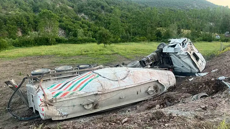 Tanker kazası: 1 yaralı