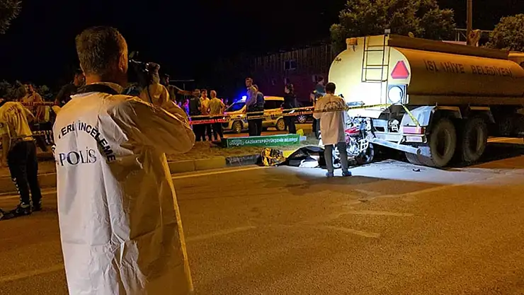 Tanker ve motosiklet çarpıştı: 1 kişi hayatını kaybetti