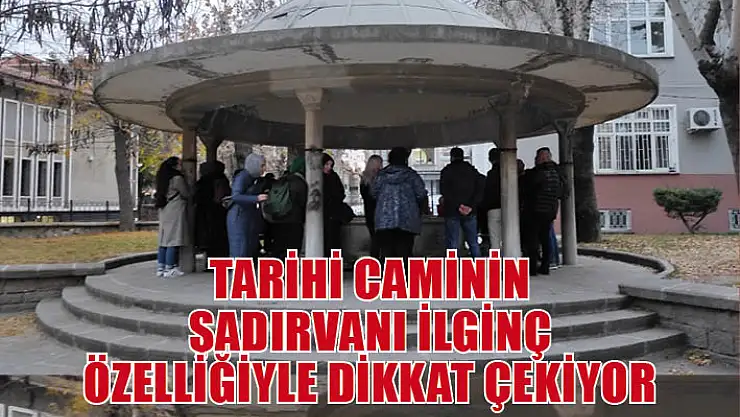 Konya'daki Tarihi Caminin Şadırvanı İlginç Özelliğiyle Dikkat Çekiyor