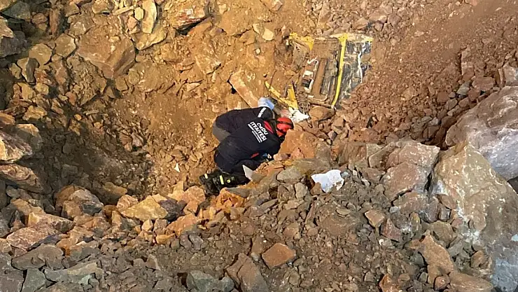 Taş ocağındaki göçükten 1 işçinin cansız bedeni çıkarıldı