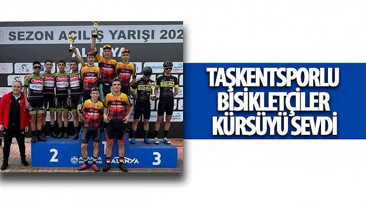 Taşkent sporlu bisikletçiler kürsüyü sevdi