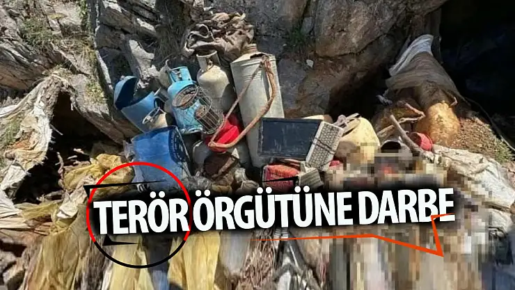 Terör örgütüne ait 2 sığınak ve malzemeler ele geçirildi, sığınaklar imha edildi